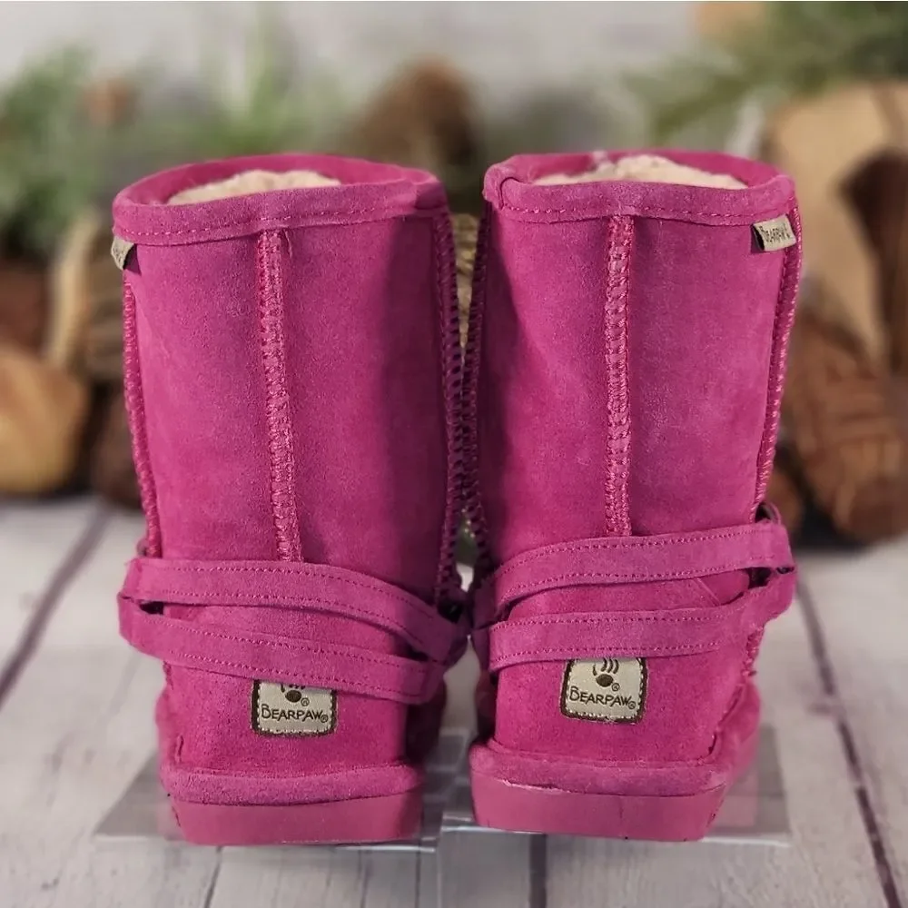 BEARPAW Girl's Adele Low Top Suede Boots